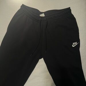 Nike Black Sweatpants with White Logo